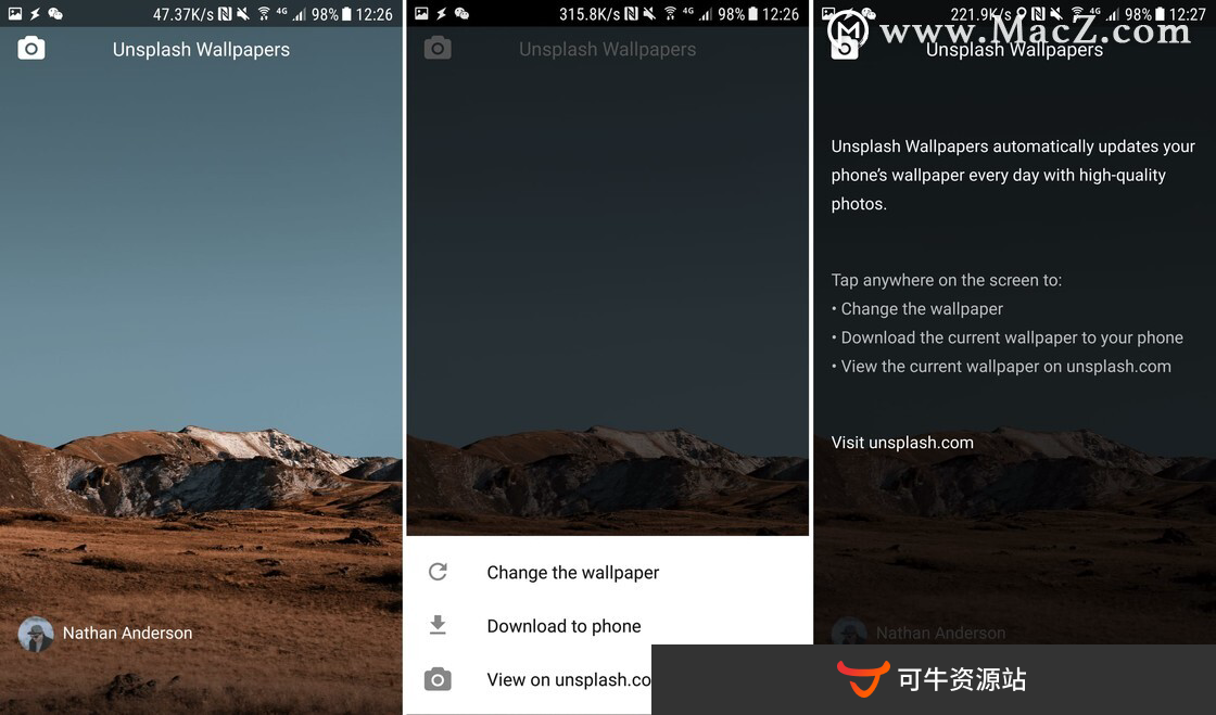 Unsplash Wallpapers for Mac(高清壁纸软件)_mac主题桌面壁纸软件有哪些？哪个好用？_可牛软件